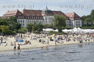 Sopot. Plaża i Grand Hotel. 8.08.2017 Fot. Maciej...
