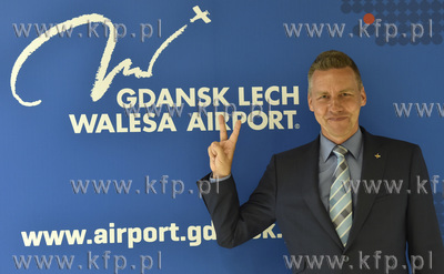 Gdansk. Port Lotniczy Gdańsk im. Lecha Wałęsy. Inauguracyjny...