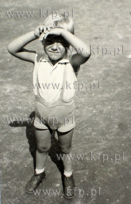 Donald Tusk w dziecinstwie. 1961 Fot. archiwum rodzinne...