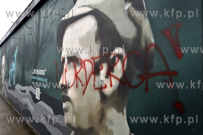 Gdańsk Wrzeszcz, al. Żołnierzy Wyklętych, mural...
