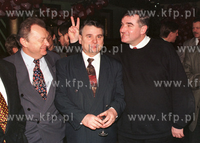 Od lewej: Jan Zarebski, Bogdan Borusewicz, Henryk Majewski...