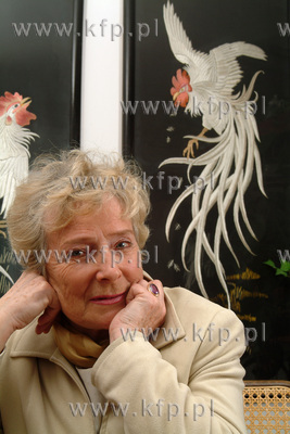 Olga Krzyzanowska - polityk, senator. 3.03.2003 fot....