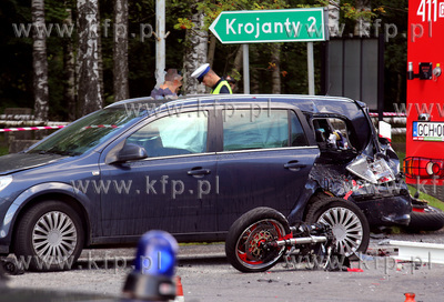 Wypadek na drodze krajowej krajowej 22 tzw. „berlince"....