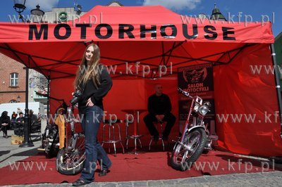 Festyn "Motoserce", który odbył się na rynku w Kościerzynie...