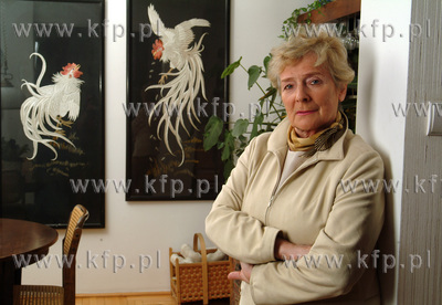 Olga Krzyzanowska - polityk, senator. 3.03.2003 fot....