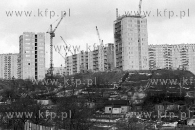Budowa osiedla w Gdańsku Suchaninie. 10.02.1977 2luty77_z.kosycarz_p15...