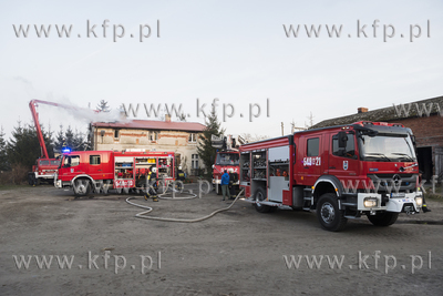 Pożar domu w miejscowości Janiszewko gmina Pelplin....