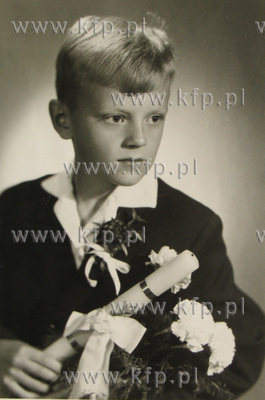 Donald Tusk - pierwsza komunia swieta. 1967 Fot. archiwum...