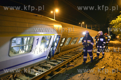 Wypadek kolejowy w Smetowie Granicznym kolo Kwidzyna....