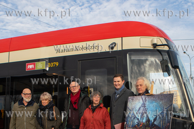 Gdańsk, pętla tramwajowa przy ul. Witosa. Uroczystość...
