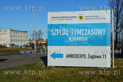 Powstał szpital tymczasowy w Amberexpo. 18.01.2022...