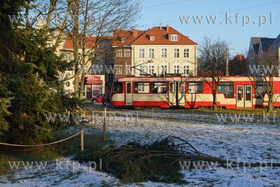 Zielona poczekalnia przy pętli tramwajowej w Oliwie....