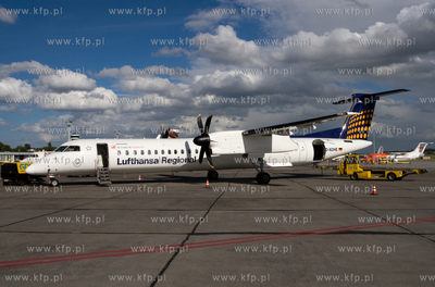 Gdansk, Rebiechowo Nz. DHC-8-402, Augsburg Airways...