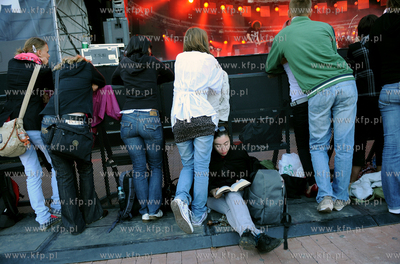 Gdansk. Plac zebran Ludowych. Scena letnia. Koncert...
