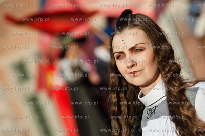 Gdansk. Swieto Miasta. Pokaz mody na Dlugim Targu,...