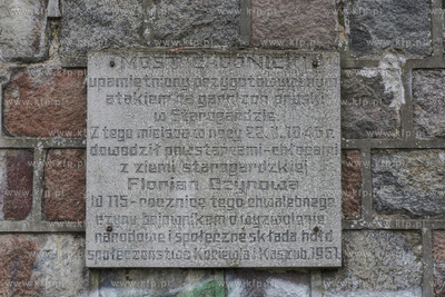 Starogard Gdański, Most Chojnicki .Nz. tablica upamietniająca...