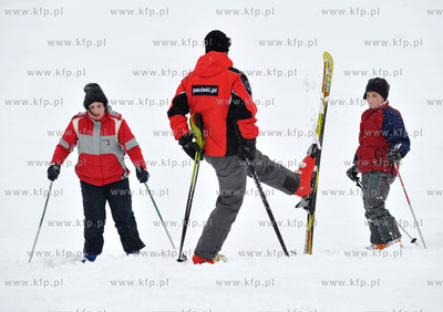 Stok narciarski w Przywidzu na Kaszubach. Na miejscu...