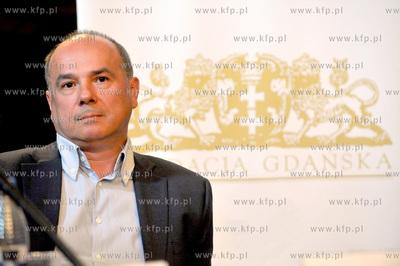 Gdansk - Nowy Ratusz . Konferencja prasowa poswiecona...