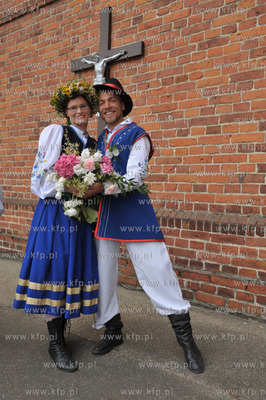 Chmielno. Kaszuby. Inscenizacja wesela kaszubskiego...