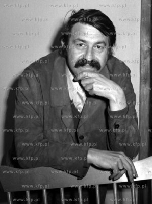 Gunter Grass 04.72 fot. Zbigniew Kosycarz /arch. KFP...
