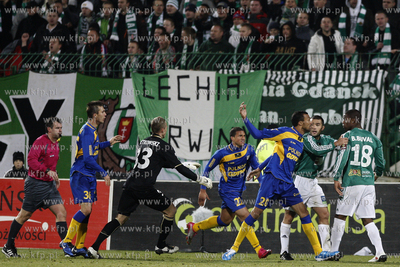 Gdansk. Mecz o mistrzostwo Ekstraklasy : Lechia Gdansk...