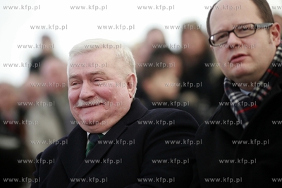 Gdansk Rebiechowo. Lotnisko im. Lecha Walesy. Uroczyste...