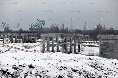 Gdansk. Trwa budowa Trasy Sucharskiego, która to ma...