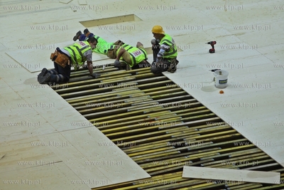 Przygotowania Ergo Areny do Halowych Lekkoatletycznych...