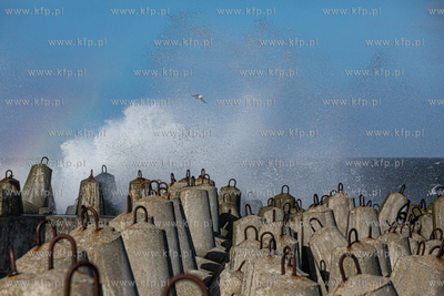 Kołobrzeg. Sztorm na Bałtyku.
23.02.2022
fot. Krzysztof...