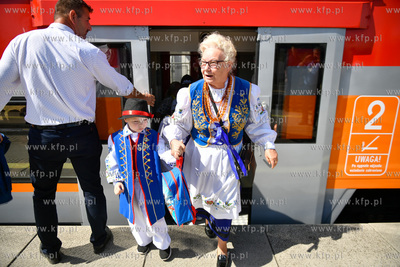 Kościerzyna. XXV Światowy Zjazd Kaszubów. Przyjazd...