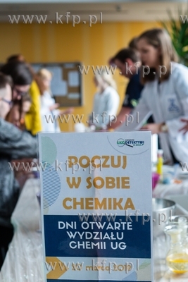 Dni Otwarte Uniwersytetu Gdańskiego. Wydział Chemii....