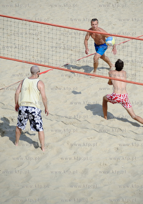 Gdansk. Plaza w Brzeznie. Siatkowka plazowa 19.07.2011...