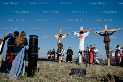 Wielki Piatek. Misterium Meki Panskiej na ulicach Gdanska....
