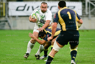 Gdansk. PGE Arena. Mecz ekstraklasy rugby. Derby trojmiasta...