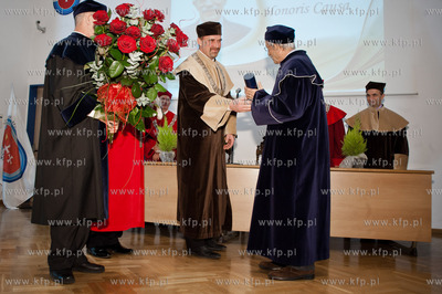 Gdansk. Akademii Wychowania Fizycznego i Sportu. Uroczystosc...