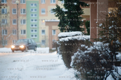 Gdansk. Chelm. Zima obfitujaca w silne opady sniegu...