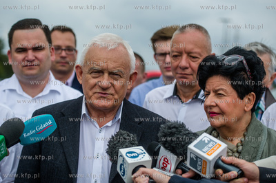 Gdynia. Skwer Kosciuszki. Lato z SLD. Leszek Miller...