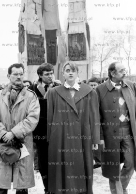 Miss Swiata gdanszczanka Aneta Kreglicka pod pomnikiem...