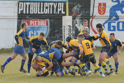 Liga Rugby. Stadion GOSiR w Gdyni. Mecz Arka Gdynia...