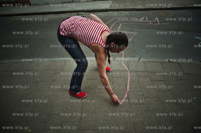 Dzielnica - stolica - Streetwaves. Akcja miejska wyprowadzajaca...