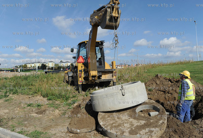 Gdansk. Budowa ulicy Nowej Lodzkiej w Gdansku. 21.09.2011...