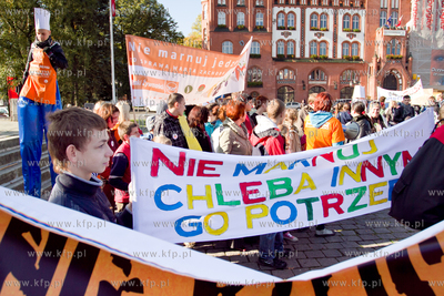 Strajk Zywnosci w Slupsku. Protest z okazji Swiatowego...