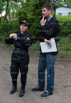 Starogard Gdanski. Zgliszcza zabytkowego mlyna po pozarze....