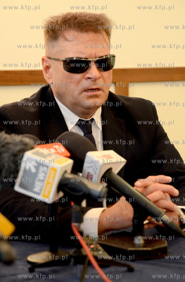 Gdansk. Hotel Scandic. Konferencja prasowa Iwony Wieczorek...