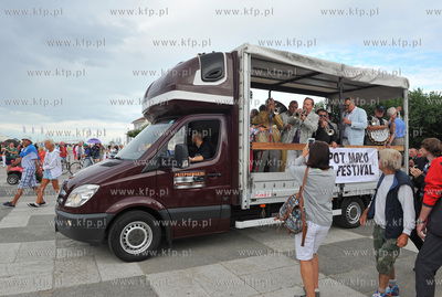 Sopot. Molo Jazz Festival. Pochod Nowoorleanski z Placu...