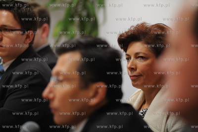 Posel Nelly Rokita w biurze poselskim Zbigniewa Kozaka...