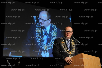 20 lat gdanskiej samorzadnosci. Uroczystosc w Teatrze...