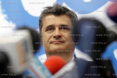 Gdansk. Konferencja prasowa Janusza Palikota i Marka...