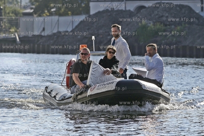 Realizacja programu TVN 24 Wstajesz i Wiesz w Gdansku....