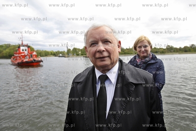 Wizyta Jaroslawa Kaczynskiego w Gdansku Nowym Porcie....